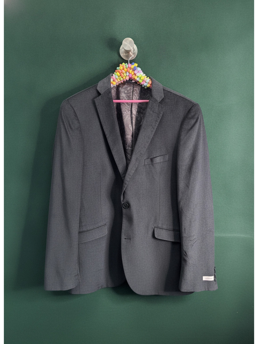 Madison Men's Suit Jacket Slim Fit Charcoal Gray Size